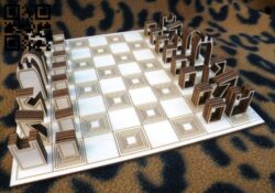Chess game E0018948 file cdr and dxf free vector download for Laser cut