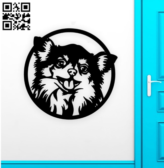 Dog wall decor E0019180 file cdr and dxf free vector download for laser cut plasma