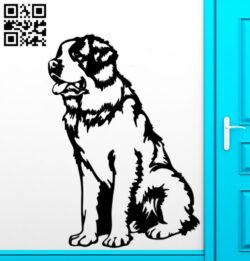 Dog wall decor E0019184 file cdr and dxf free vector download for laser cut plasma
