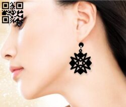 Earring E0019161 file cdr and dxf free vector download for laser cut