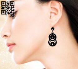 Earring E0019162 file cdr and dxf free vector download for laser cut
