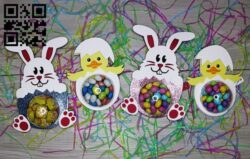 Easter Candy Holders E0018954 file cdr and dxf free vector download for Laser cut