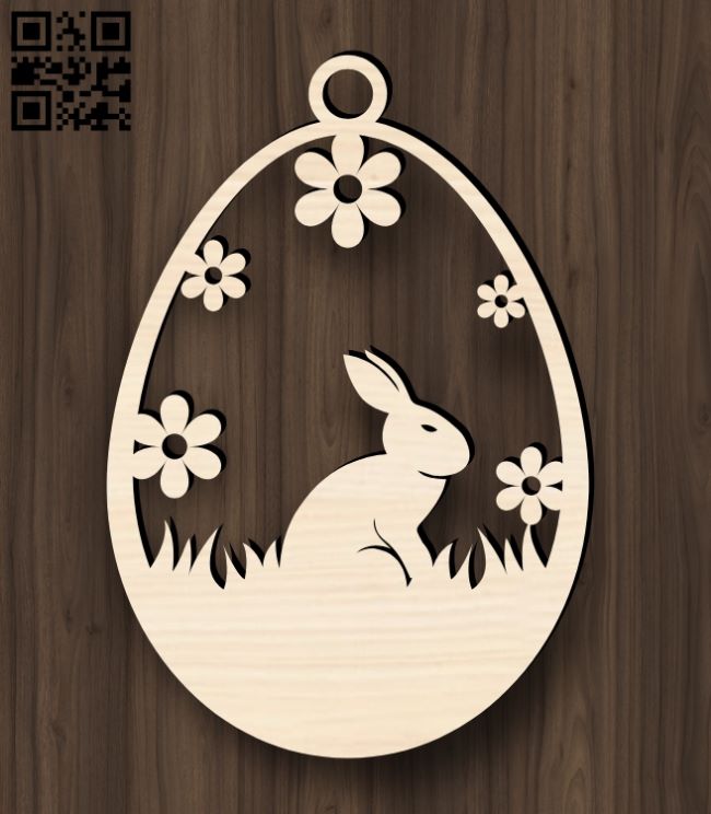 Easter Egg E0018973 file cdr and dxf free vector download for laser cut