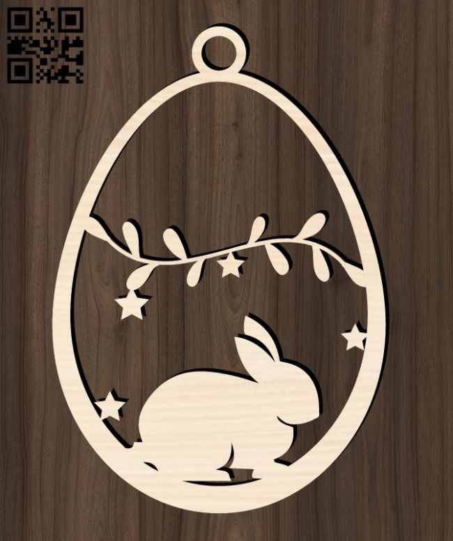 Easter Egg E0018975 file cdr and dxf free vector download for laser cut