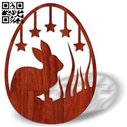 Easter egg E0018955 file cdr and dxf free vector download for Laser cut