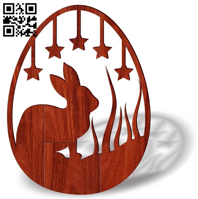 Easter egg E0018955 file cdr and dxf free vector download for Laser cut