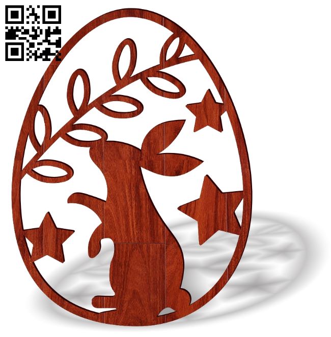 Easter egg E0018956 file cdr and dxf free vector download for Laser cut