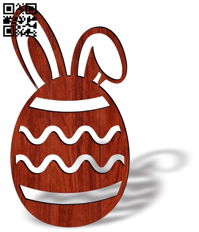 Easter egg E0018987 file cdr and dxf free vector download for laser cut