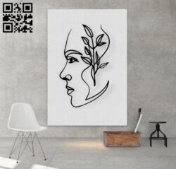 Face line art E0018992 file cdr and dxf free vector download for laser cut plasma
