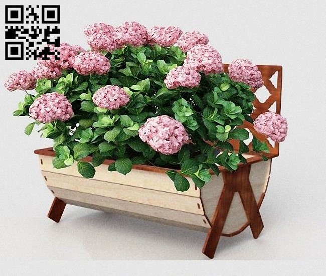 Flower basket E0019135 file cdr and dxf free vector download for laser cut