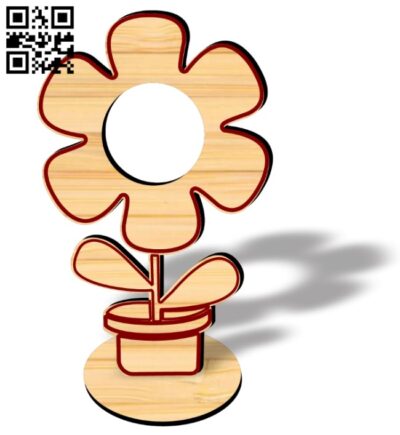 Flower for mom E0019079 file cdr and dxf free vector download for laser cut