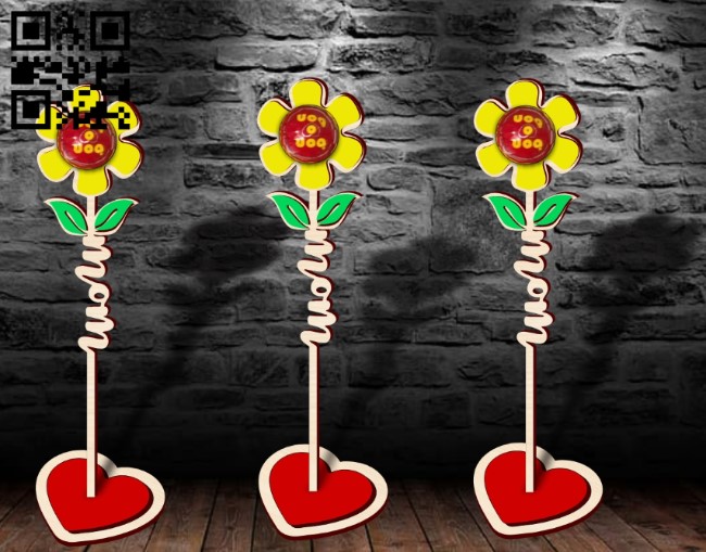 Flower for mom E00191455 file cdr and dxf free vector download for laser cut