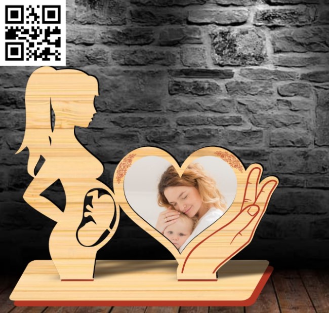 Happy Mother’s day photo frame E0019083 file cdr and dxf free vector download for laser cut