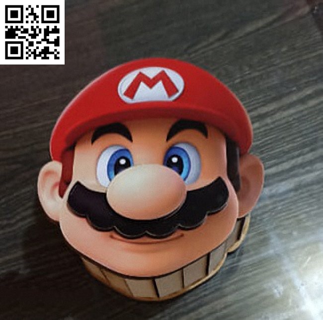 Mario box E0019106 file cdr and dxf free vector download for laser cut