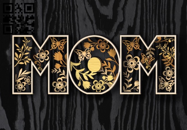Mom E0019102 file cdr and dxf free vector download for laser cut