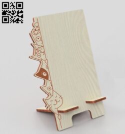 Phone stand E0018946 file cdr and dxf free vector download for Laser cut