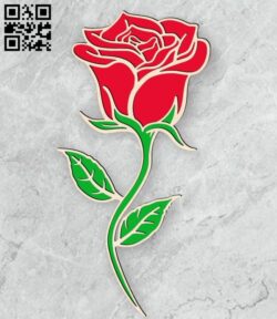 Rose E0019047 file cdr and dxf free vector download for laser cut