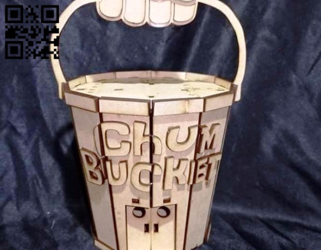 Chum bucket E0019198 file cdr and dxf free vector download for Laser cut
