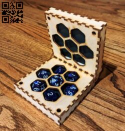 Dice box E0019289 file cdr and dxf free vector download for laser cut