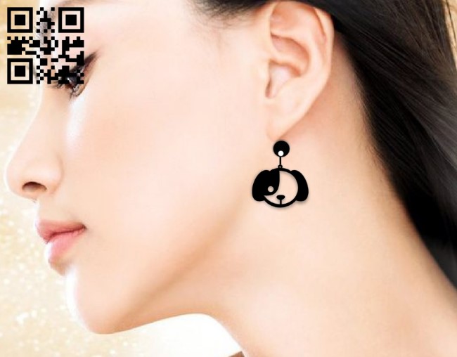 Earrings E0019401 cdr and dxf free vector download for laser cut