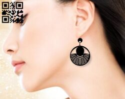 Earrings E0019402 cdr and dxf free vector download for laser cut