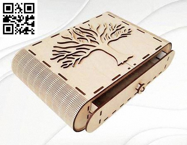 Gift box E0019226 file cdr and dxf free vector download for Laser cut