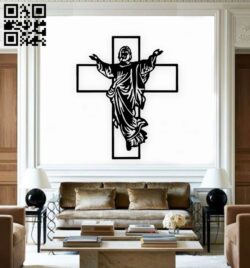 Jesus wall decor E0019209 file cdr and dxf free vector download for Laser cut plasma