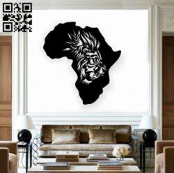 Lion wall decor E0019318 file cdr and dxf free vector download for laser cut plasma