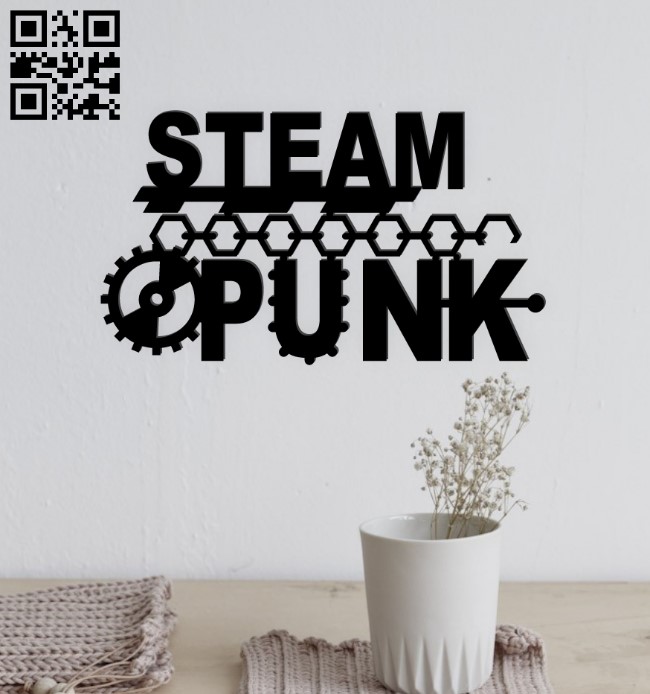 Steampunk E0019357 file cdr and dxf free vector download for laser cut plasma