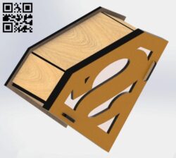 Super box E0019338 file cdr and dxf free vector download for laser cut
