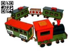 Train E0019279 file cdr and dxf free vector download for laser cut