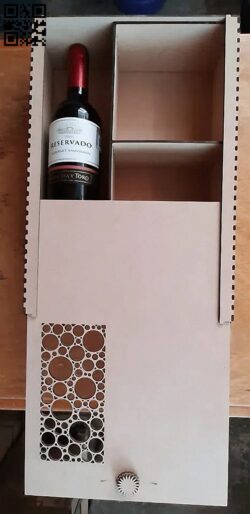 Wine box E0019341 file cdr and dxf free vector download for laser cut