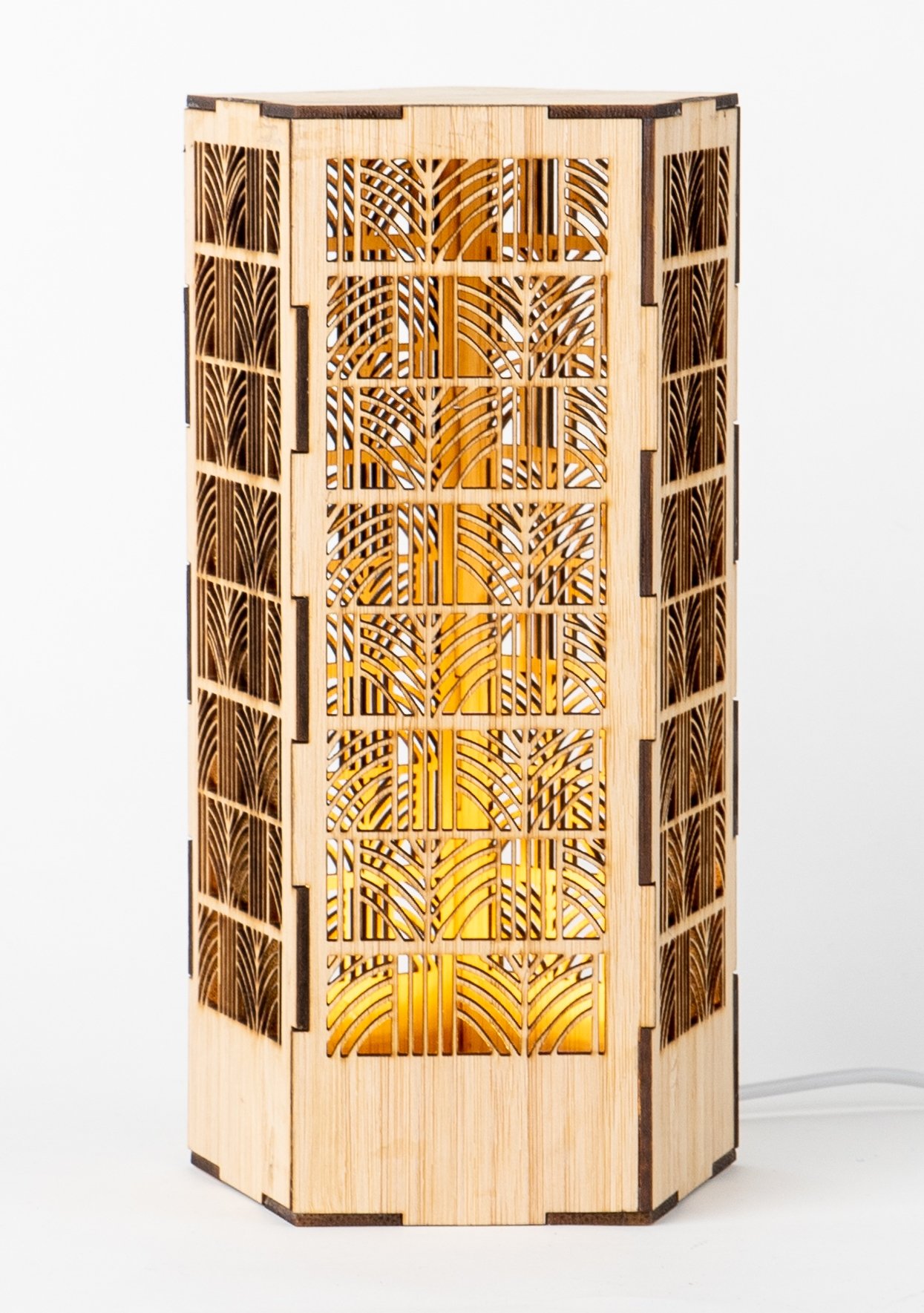 Bamboo nightlight E0019406 cdr and dxf free vector download for laser cut