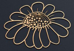 Daisy flower E0019403 cdr and dxf free vector download for laser cut