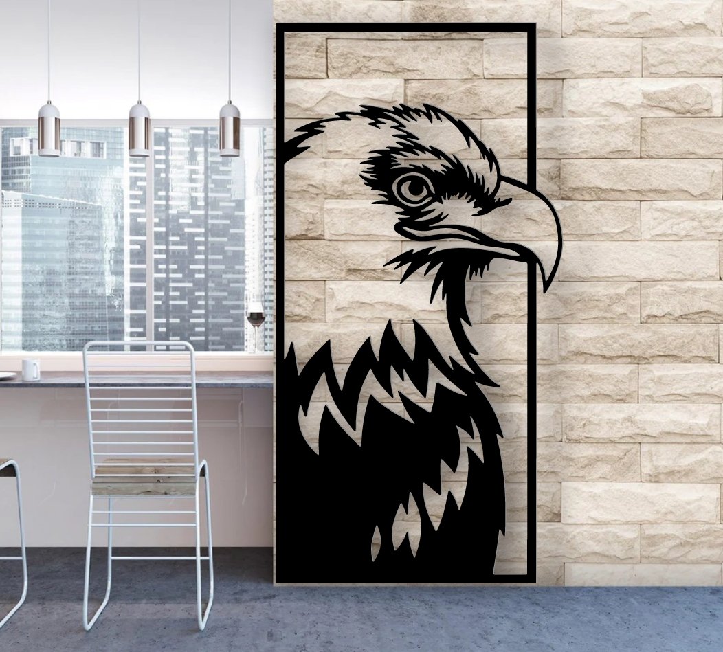 Eagle head E0019494 file cdr and dxf free vector download for laser cut plasma