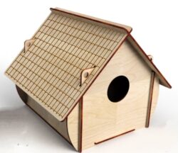 Hamster house E0019561 file cdr and dxf free vector download for laser cut