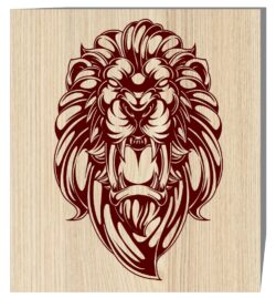 Lion head E0019583 file cdr and dxf free vector download for laser engraving machine