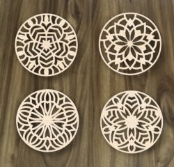 Mandala E0019448 file cdr and dxf free vector download for laser cut