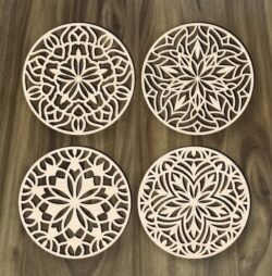 Mandala E0019504 file cdr and dxf free vector download for laser cut plasma