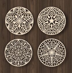 Mandala E0019505 file cdr and dxf free vector download for laser cut plasma
