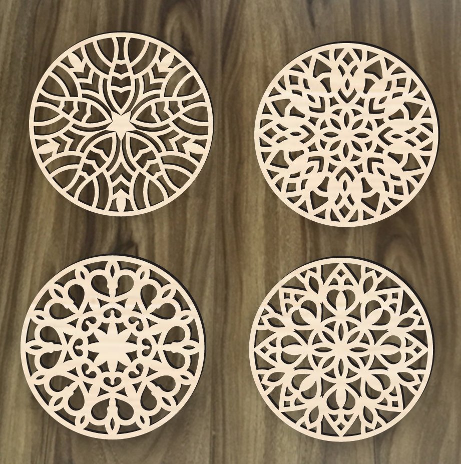 Mandala E0019548 file cdr and dxf free vector download for laser cut