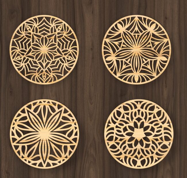 Mandala E0019549 file cdr and dxf free vector download for laser cut