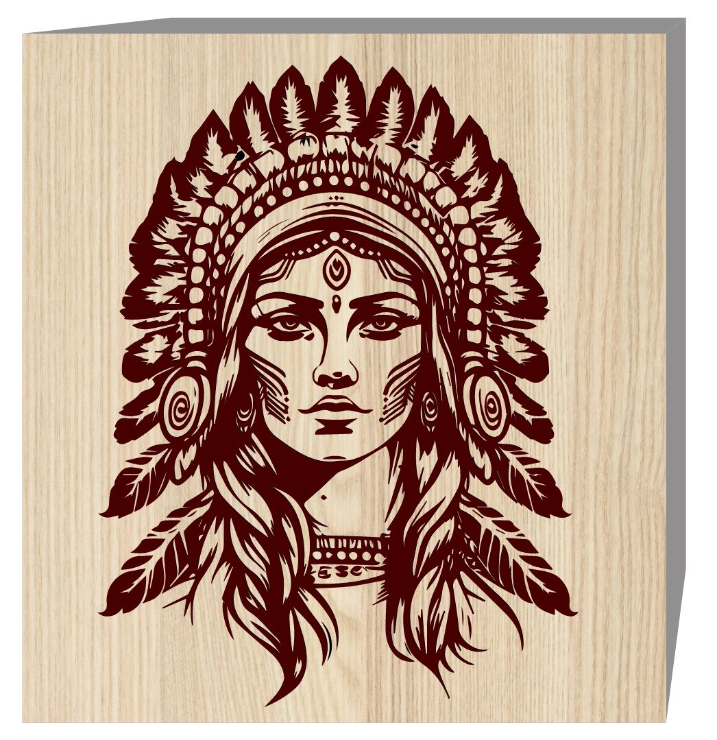 Aboriginal women E0019632 file cdr and dxf free vector download for laser engraving machine