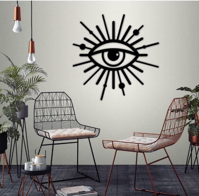 Design eye on the wall CU0000517 file cdr and dxf free vector download for laser cut plasma