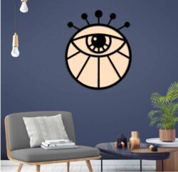 Design eye on the wall CU0000542 file cdr and dxf free vector download for laser cut plasma