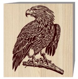 Eagle E0019631 file cdr and dxf free vector download for laser engraving machine