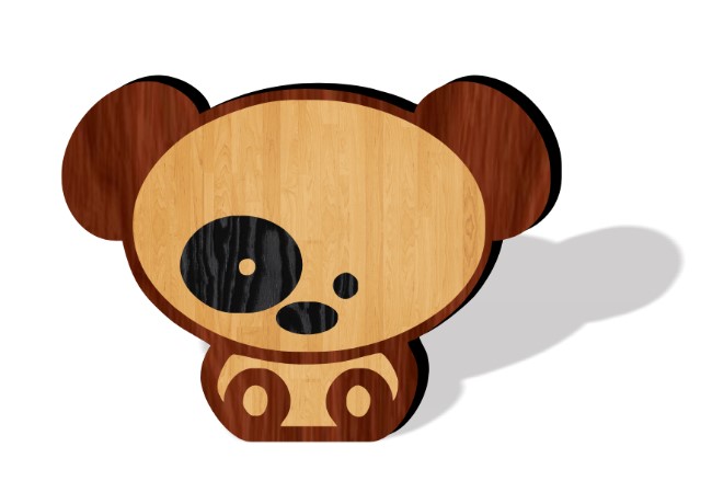 Panda E0019662 file cdr and dxf free vector download for laser cut plasma