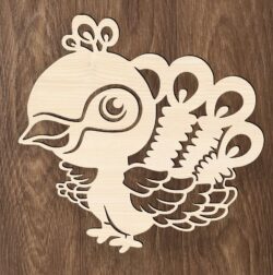 Peacock E0019596 file cdr and dxf free vector download for laser cut