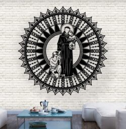 Saint Antonio of the poor E0019715 file cdr and dxf free vector download for laser cut plasma