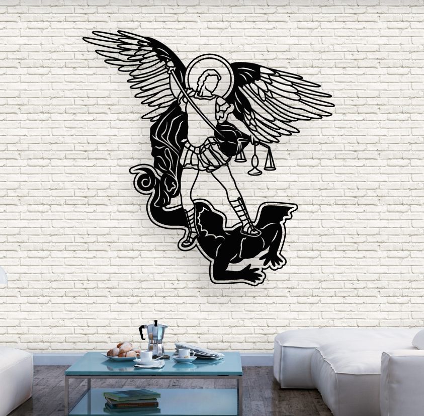 Saint Michael the Archangel E0019644 file cdr and dxf free vector download for laser cut plasma